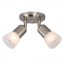  754182BN/FR - 2 Light Spot Light - Brushed Nickel with Frosted Glass