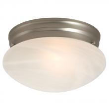  810310PT-213NPF - Utility Flush Mount Ceiling Light - in Pewter finish with Marbled Glass