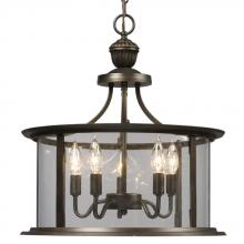  912301ORB - Pendant - Oil Rubbed Bronze with Clear Glass