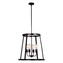  926745BK - 4L Pendant BK with 6",12" & 18" Ext. Rods and Swivel