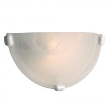  ES208612WH - Wall Sconce - in White finish with Marbled Glass