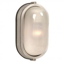  ES305114SA - Outdoor Cast Aluminum Marine Light - in Satin Aluminum finish with Frosted Glass (Wall or Ceiling Mo