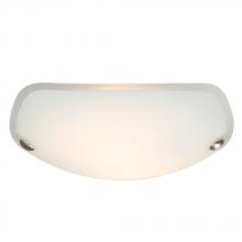  ES610462BN/WH - Flush Mount Ceiling Light - in Brushed Nickel finish with Satin White Glass