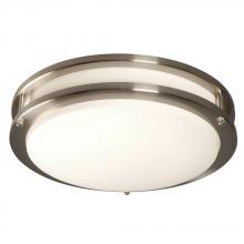  L650300BN016A1 - LED Flush Mount Ceiling Light - in Brushed Nickel finish with White Acrylic Lens