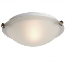  ES680112FR-PTR - Flush Mount Ceiling Light - in Pewter finish with Frosted Glass