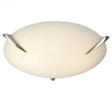  ES680231BN - Flush Mount Ceiling Light - in Brushed Nickel finish with Satin White Glass