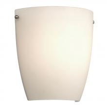  L200301BN012A1 - LED Wall Sconce - in Brushed Nickel finish with Satin White Glass