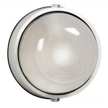  L305111WH010A1 - LED Outdoor Cast Aluminum Marine Light - in White finish with Frosted Glass (Wall or Ceiling Mount)