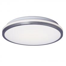  L626290CH - Dimmable 120V AC LED Flush Mount Light Fixture with White Acrylic Diffuser in Polished Chrome Finish