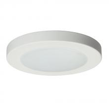  L646000WH5C - 6" Dimmable 120V AC LED Slimline Surface Mount - in White finish with Polycarbonate Lens 5CCT