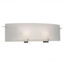  L790505PT024A1 - LED 2-Light Bath & Vanity Light - in Pewter finish with Frosted Checkered Glass