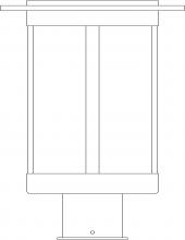 Arroyo Craftsman SAP-9GW-AC - 9" Santorini Post Mount