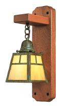 Arroyo Craftsman AWS-1ECR-S - a-line mahogany wood sconce without overlay (empty)