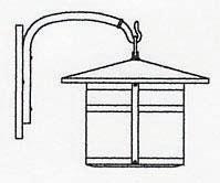 Arroyo Craftsman BB-14GW-AB - 14" berkeley wall mount