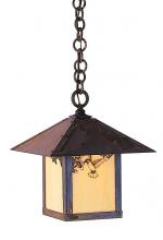 Arroyo Craftsman EH-12ACR-BZ - 12" evergreen pendant with classic arch overlay