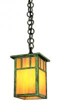 Arroyo Craftsman HH-4LAWO-BK - 4" huntington one light pendant with classic arch overlay