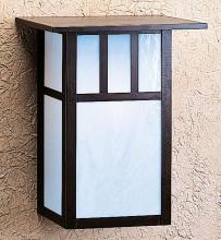Arroyo Craftsman HS-12AGW-VP - 12" huntington sconce with roof and classic arch overlay