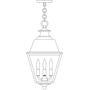  INH-10MRCLR-AC - 10" inverness pendant with metal roof