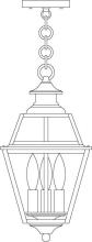  INH-8GRCS-RB - 8" inverness pendant with glass roof