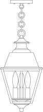  INH-8MRRM-AC - 8" inverness pendant with metal roof