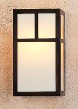  MS-12ACS-P - 12" mission sconce with classic arch overlay