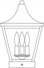 Arroyo Craftsman NAC-10CS-BZ - 10" Nantes column mount