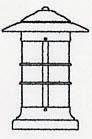 Arroyo Craftsman NC-9LM-BZ - 9" newport long body column mount