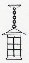 Arroyo Craftsman NH-9LTN-BZ - 9" newport long body pendant