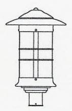 Arroyo Craftsman NP-14LOF-VP - 14" newport long body post mount fixture