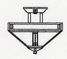 Arroyo Craftsman PIH-12OF-MB - 12" prairie inverted ceiling mount