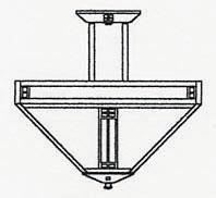  PIH-18OF-BK - 18" prairie inverted ceiling mount