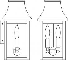  PRW-7CLR-P - 7" Providence flush wall mount