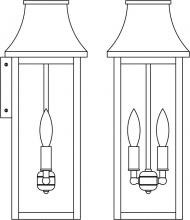  PRW-7LRM-RB - 7" Providence long body flush wall mount