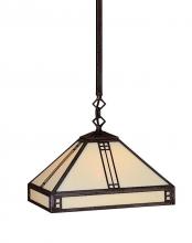  PSH-12WO-MB - 12" prairie stem hung pendant