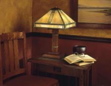  PTL-15F-BZ - 15" prairie table lamp