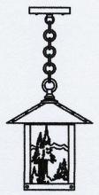  TRH-9MNM-BZ - 9" timber ridge pendant with mountain filigree