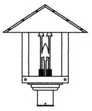  TRP-16ARTN-VP - 16" timber ridge post mount with arrow filigree