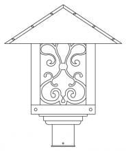  TRP-16ASAM-P - 16" timber ridge post mount with ashbury  filigree