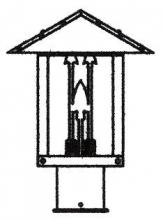  TRP-9ARAM-MB - 9" timber ridge post mount with arrow filigree