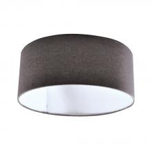  65691 - 14IN Drum Shade Dark Gray LED Ceiling- mount Accessory STANDARD