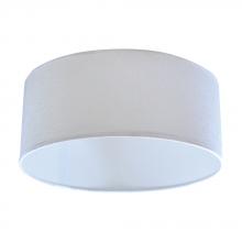  65687 - 11IN Drum Shade White frosted LED Ceiling- mount Accessory STANDARD