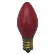  52173 - INCANDESCENT COLOURED LAMPS C7.5 / CANDELABRA E12 / 5W / 120V Standard