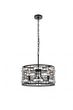  1108D16BK - Kennedy 16.5 Inch Pendant in Black