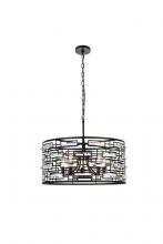  1108D24BK - Kennedy 24 Inch Pendant in Black