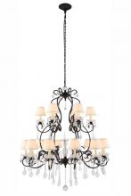  1471G44VB - Diana 24 Light Vintage Bronze Chandelier Clear Royal Cut Crystal