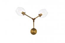  1712W26BR - Cavoli 2 Lights Brass Wall Sconce