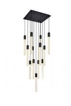  2066G26BK - Weston 13 Lights Pendant in Black