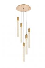  2067D20SG - Weston 5 Lights Pendant in Satin Gold