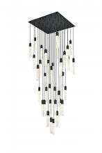  2088G42BK - Aurora 42 inch Chandelier in Black