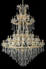  2801G96G/RC - Maria Theresa 85 Light Gold Chandelier Clear Royal Cut Crystal